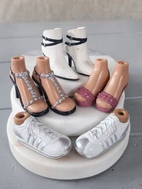 MGA Bratz G1 Shoes For Yasmin Feet Red Heels Sandals Boots Lot Of 4 Sets